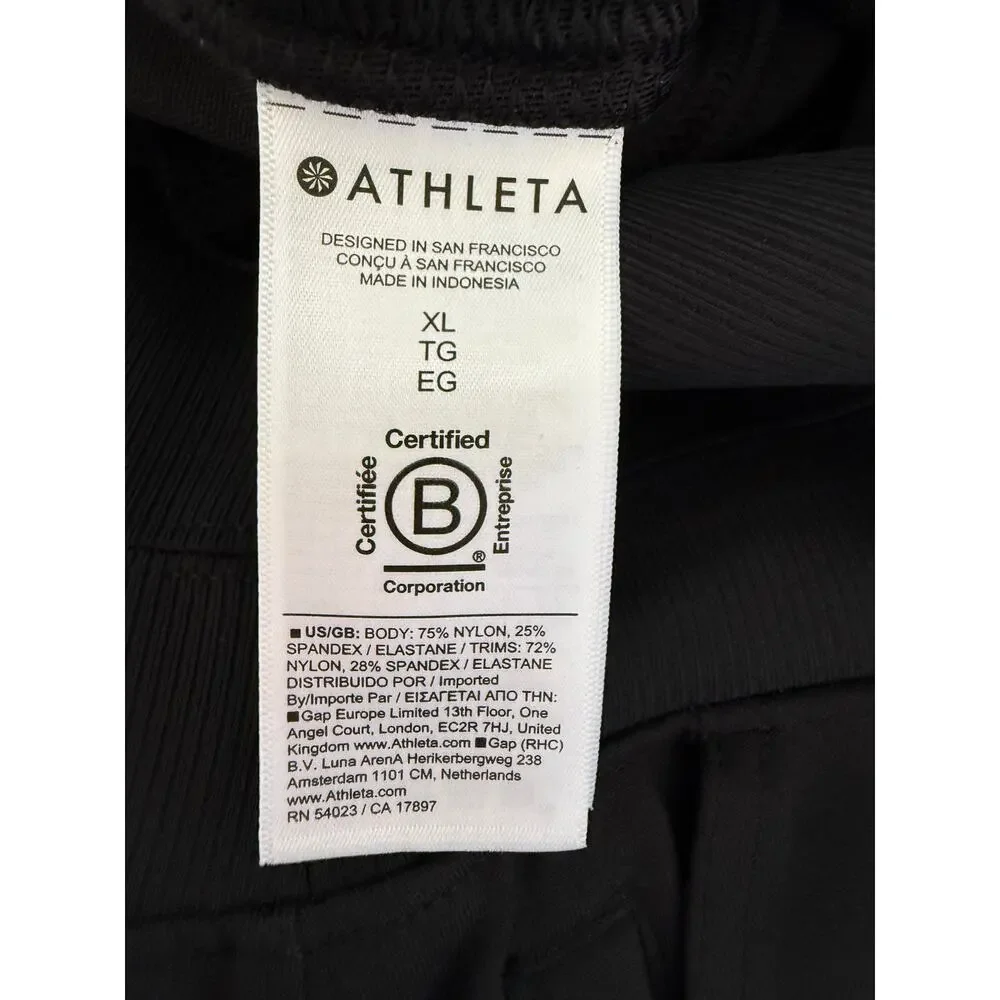 Athleta Venice High Rise Joggers, Black, Size XL - Picture 4 of 5